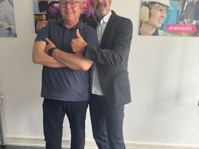 Klaus Trautmann und Matthias Recknagel freuen sich schon auf viele gemeinsame, erfolgreiche Jahre.