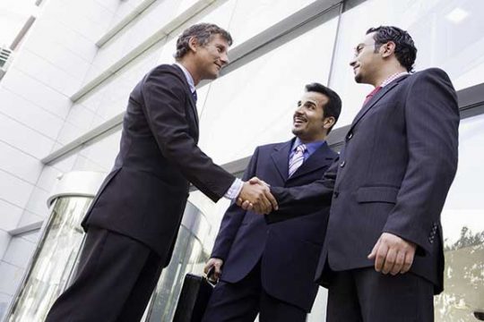 Geschäftsmänner Handshake