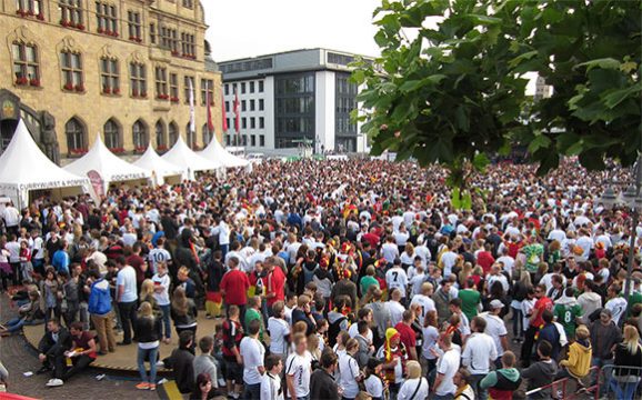 Public Viewing im Ruhrgebiet