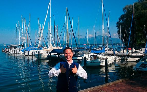 Herr Maler am Chiemsee