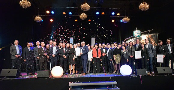 Sonderpreis-Gewinner Heiko Antoniewicz und Gastronomiepreis-Erfinder Gerhard Besler. Das große Finale der Preisverleihung