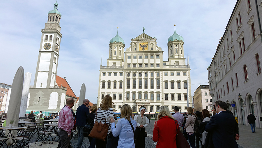 Auch die Besichtigung der Augsburger Innenstadt stand auf dem Programm.