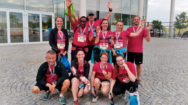 BUHL Running Team auf dem M net Firmenlauf Augsburg