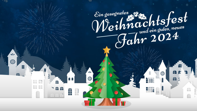 Fröhliches Weihnachtsfest und ein gutes, neues Jahr 2024 wünscht BUHL Personal. 